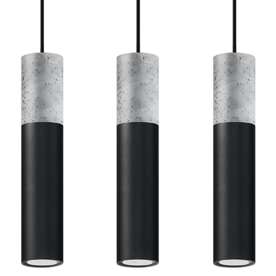 Borgio 3-Light Kitchen Island Cylinder Pendant