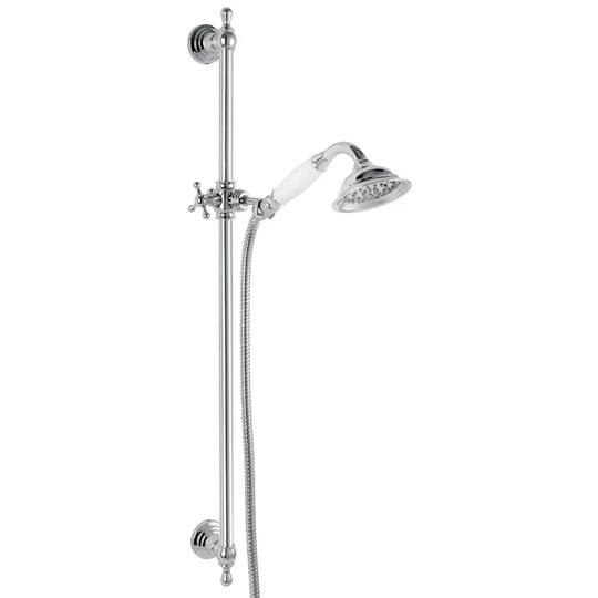Retro Nostalgia Chrome Plated Plastic Shower Colum Set With Sliding Head