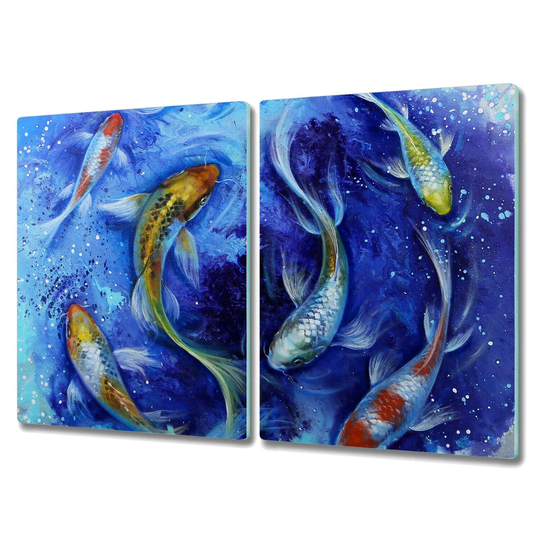 Arbela Colo Abstract Fish Water Chopping Board