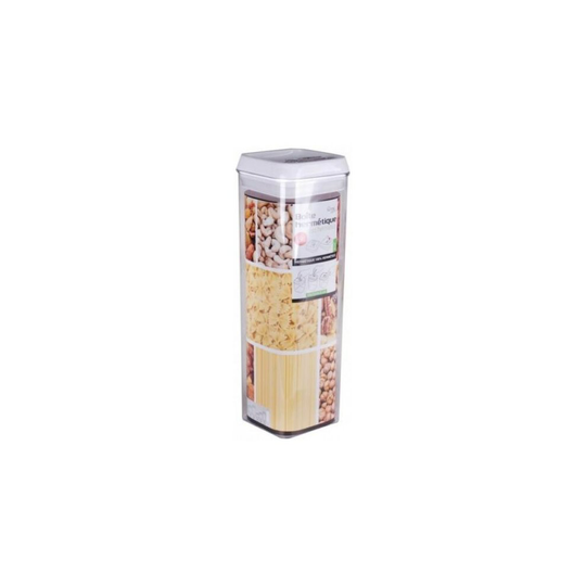 (1900ml Container) Airtight Stackable Square Food Storage Jars Canisters Containers