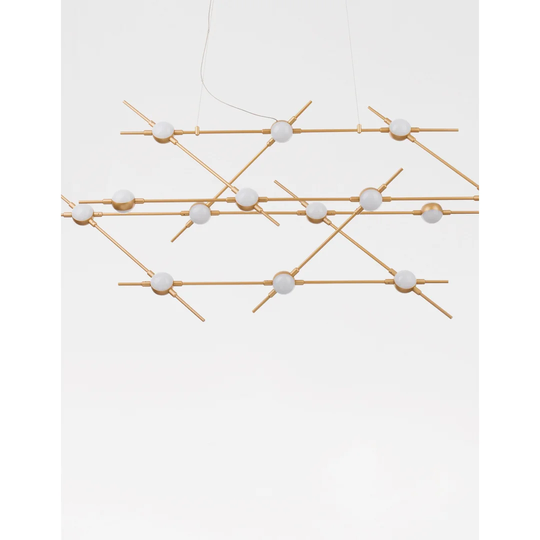 Cedarpoint 14-Light Kitchen Island Geometric LED Pendant
