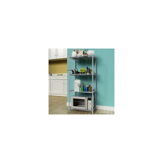 Storage Rack/Shelving Wire Shelf Kitchen/Office 4 Tier