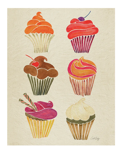 Cat Coquillette 'Cupcakes' Painting Print