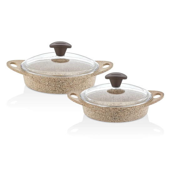 Belfry Kitchen Hermione 3 Piece Granite Coated Cookware Set