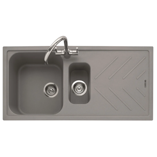 Veis 100cm x 50cm Double Bowl Inset Kitchen Sink