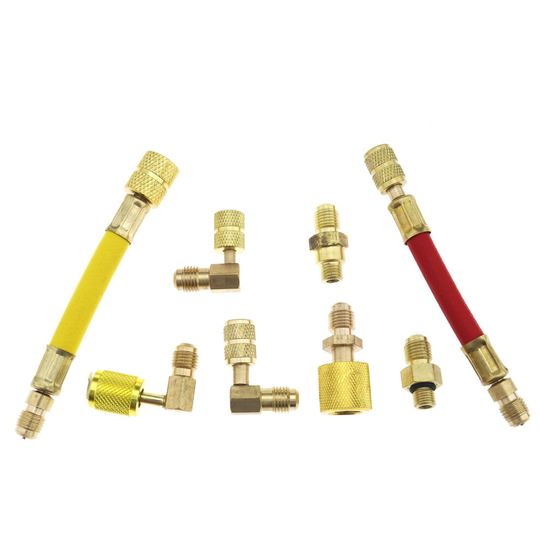 Auto A/C R134A R12 Air Conditioning Refrigeration Connector Adapter Hose Aircon