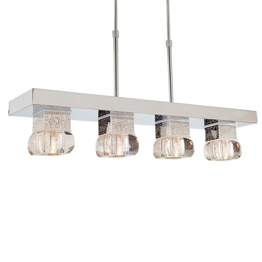 Plamond 4-Light Kitchen Island Linear Pendant
