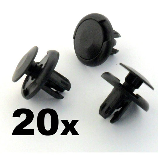 20x Plastic Honda Grille, Wheel Arch Lining, Splashguard & Bumper Trim Clips