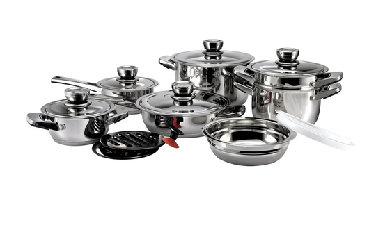 Deguzman 10 Piece 8 Piece Stainless Steel Cookware Set