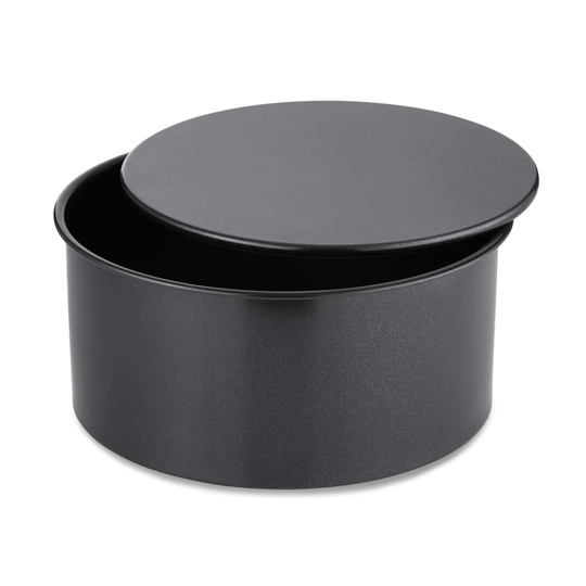 Tower T943018HG48 Loose Base Deep Cake Tin in Aluminised Steel and Non-Stick Coating, Black - ?15 x 15 x 8 cm