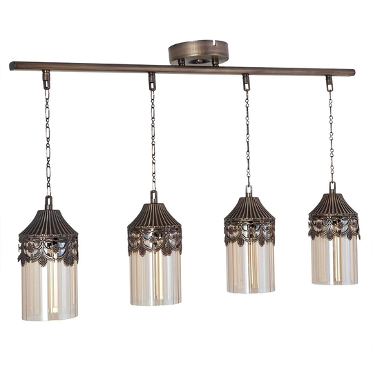 Landisville 4 - Light Kitchen Island Jar Pendant