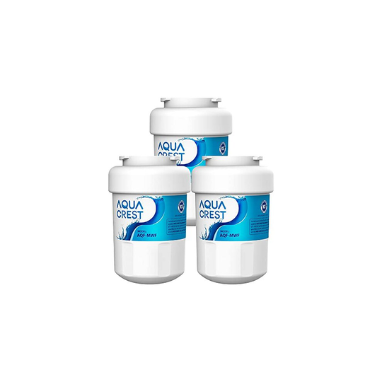 AQUACREST MWF Refrigerator Water Filter, Replacement for GE MWF, SmartWater, MWFP, MWFA, GWF, HDX FMG-1, WFC1201, GSE25GSHECSS, PC75009, RWF1060