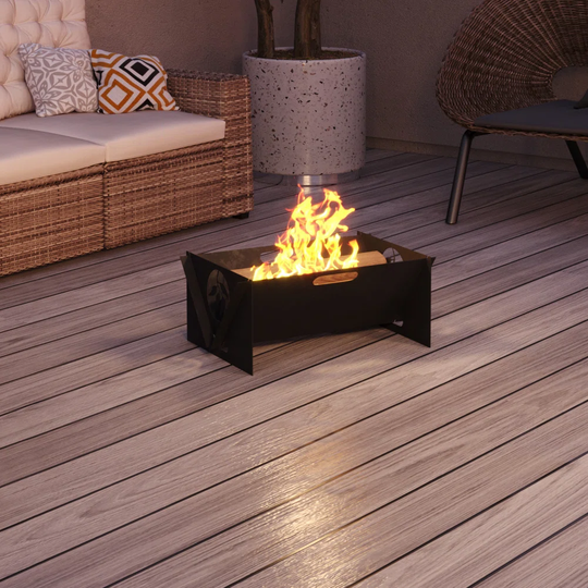 Abdussalam 25Cm H x 60Cm W Steel Wood Burning Outdoor Fire Pit