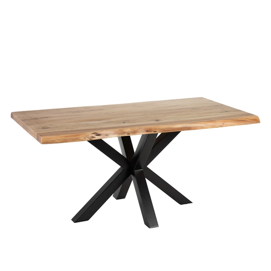 Kairon 160 Cm Iron Pedestal Dining Table