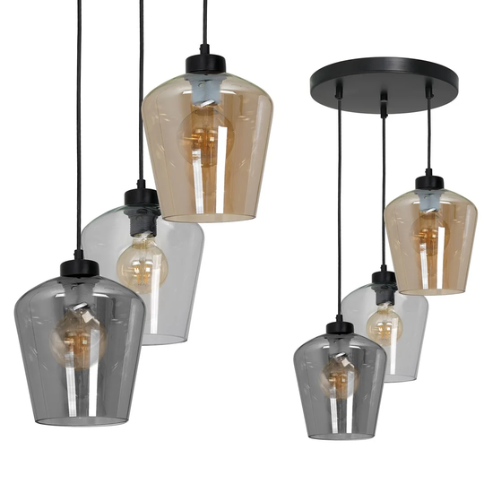 Everarda 3-Light Cluster Bell Pendant