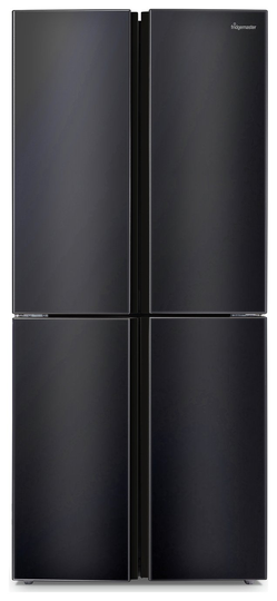Fridgemaster MQ79394FFB American Fridge Freezer - Black