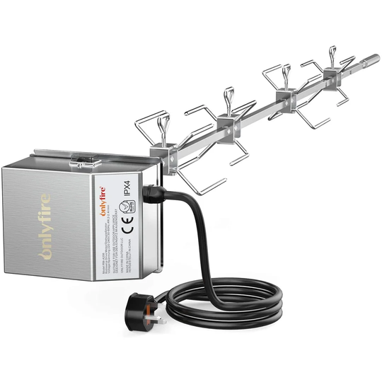 Stainless Steel Grill Rotisserie Kit