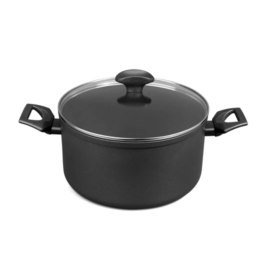 Prestige - 9x Tougher - Stockpot Nonstick - 24cm/5.7 Litre - Durable Cookware - Superior Dimpled Non-stick - Induction Suitable - Dishwasher And Oven