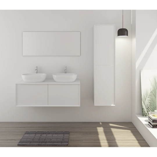 Belcher 43.4cm x 155cm Wall Mounted Bathroom Set