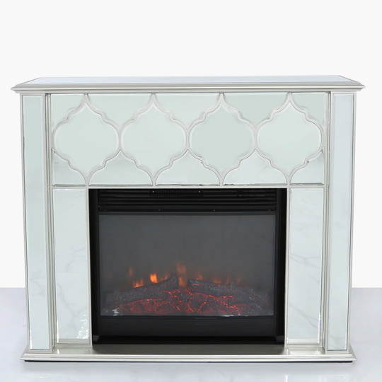 Veronica Mirrored Electric Fire Suite