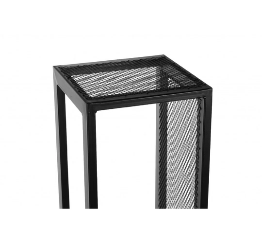 Black Steel Log Rack 30X30x120 Cm