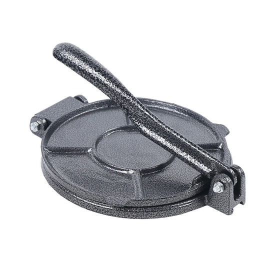 Cast Cake Egg Iron Pot, Pancake Cake Press Superior Heat Preservt Iron Handle Pot Black