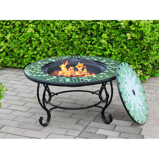 Filipina Cast Iron Charcoal/Wood Burning Fire Pit Table