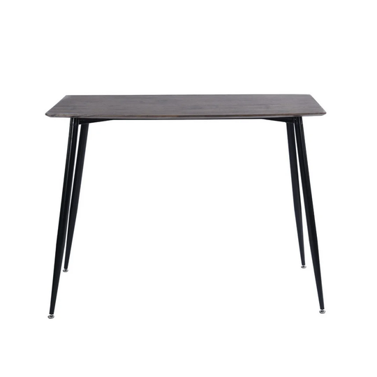 Minimalist Dining Table For 2, Easy To Assemble, Walnut