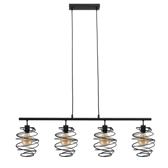 Swirl 4 - Light Kitchen Island Geometric Pendant