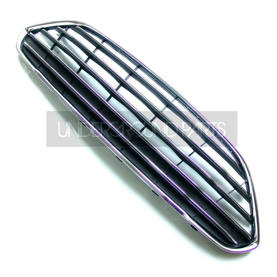 Front Centre Bumper Grille Chrome to fit Ford Fiesta Mk7 2013 - 2017 (Facelift)