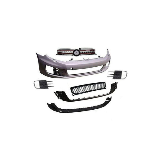 VW Golf Mk6 Gti 2009-2012 Front Bumper Primed Complete With All Grilles