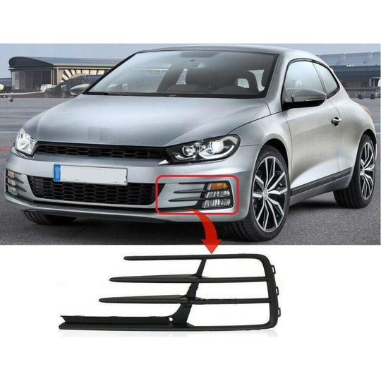VW Scirocco Gts 2014-2017 Front Bumper Fog Grille Passenger Side