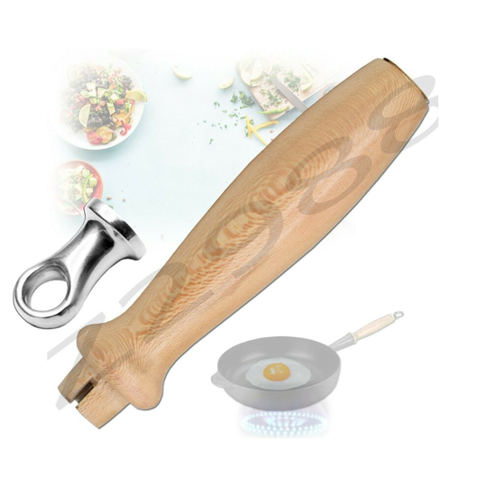 (Handle + Aluminium Hanger) Le Creuset Replacement Frying Pan Handle Hanger