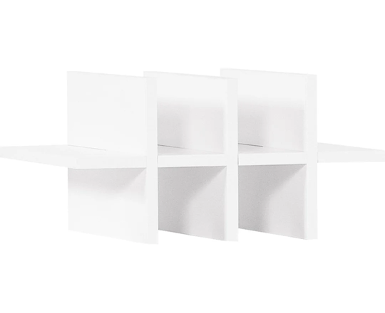 Deborah 8 Bottle Tabletop/Countertop Wine Bottle Rack in White