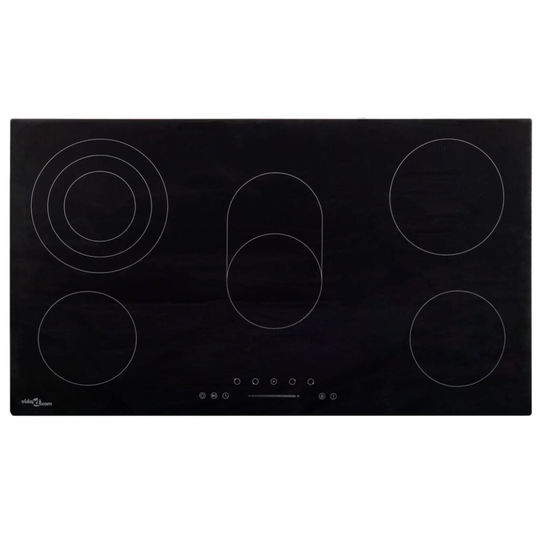 vidaXL Ceramic Hob with 5 Burners Touch Control 77 cm 8500 W Kitchen Cooker