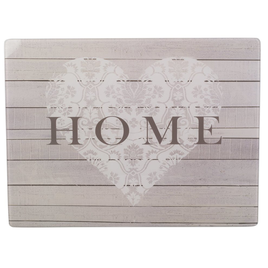 Everyday Home Glass Worktop Saver, 40x30cm - "Home"