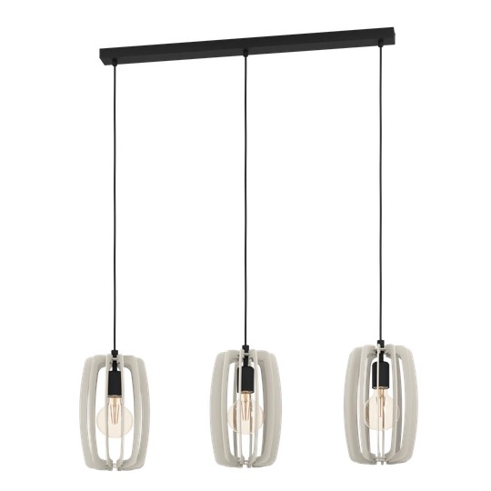 Edesville 3 - Light Kitchen Island Geometric Pendant