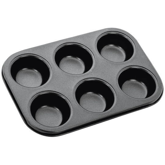 Stellar Bakeware, 6 Cup Cupcake/Muffin Tin, Cup Size 6.5 x 3cm, Non-Stick