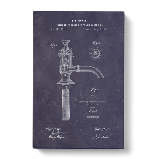 Water Faucet Tap Patent Dark
