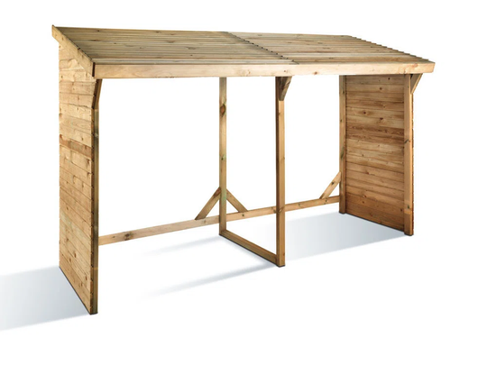 Monroe 9Ft. x 4Ft. Wood Log Store