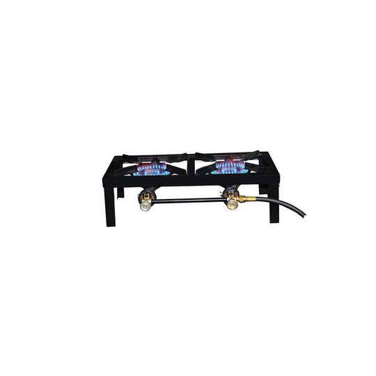 MR Heater 089301358300 30000 BTU Base Camp 2 Burner Angle Iron Stove
