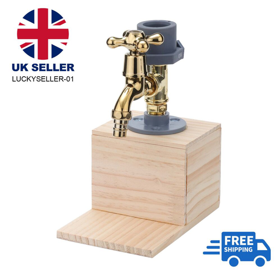 1 Heads Whiskey Liquor Dispenser Wooden Faucet Drinker Bar Alcohol
