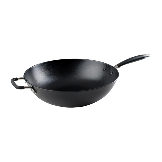 Ronneby Bruk Ultra Light Original light weight cast iron wok 34 cm