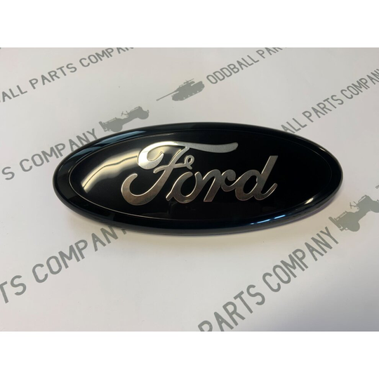 Ford Transit MK6 MK7 Front Grille Badge Black 9" Oval Replacement Badge