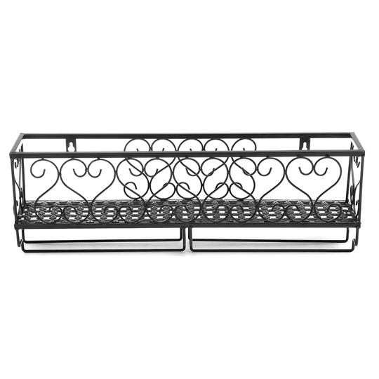Morganna 6 Bottle Hanging Wine Bottle & Glass Rack