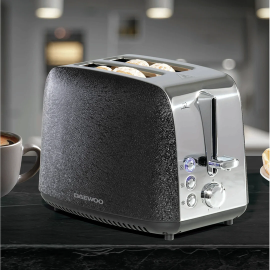 Glace Noir 2 Slice Toaster