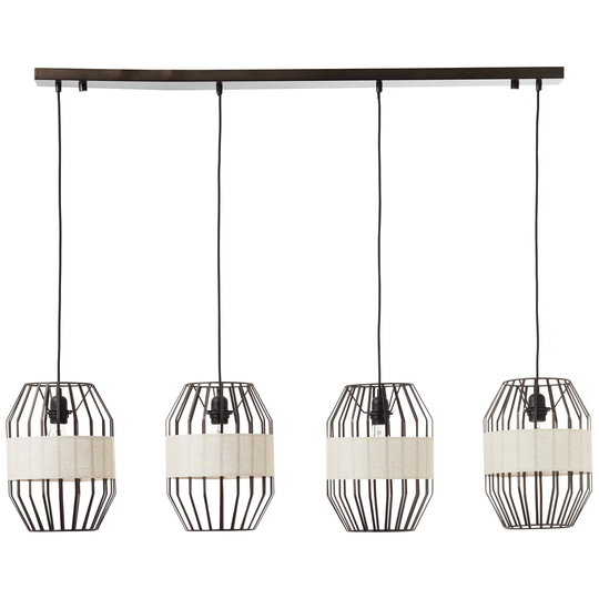 Romeoville 4-Light Kitchen Island Geometric Pendant