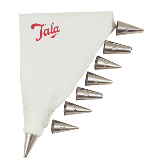 9 Piece Icing Bag Set with 8 Nozzles