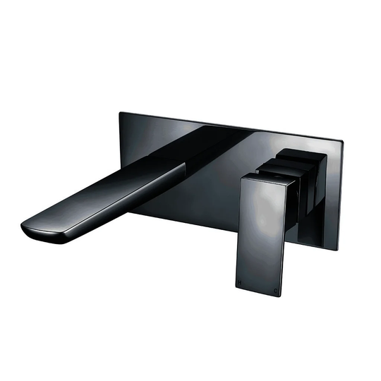 Blk Wall Mounted Bath Mixer