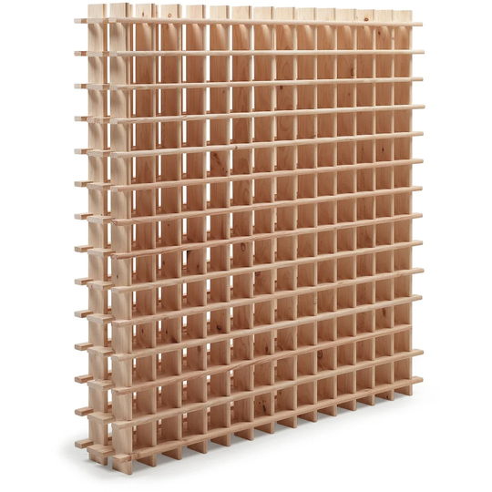 Ondine 169 Bottle Solid Wood Floor Wine Bottle Rack in Brown